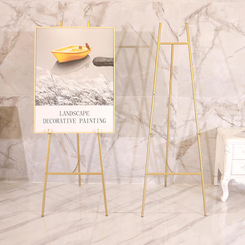 Easel Tripod Metal Painting Wedding Photo Frame Display Bracket Advertising