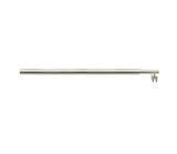 80x200cm Glass Shower Screen with Nickel F-Brackets and Round Pole - Extra Image