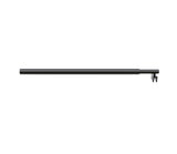 90x200cm Glass Shower Screen with Black F-Brackets and Round Pole - Extra Image