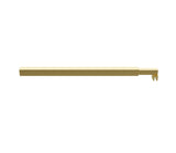 90x200cm Glass Shower Screen with Gold F-Brackets and Square Pole - Extra Image