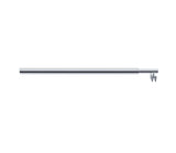 110x210cm Glass Shower Screen with Chrome U-Brackets and Round Pole