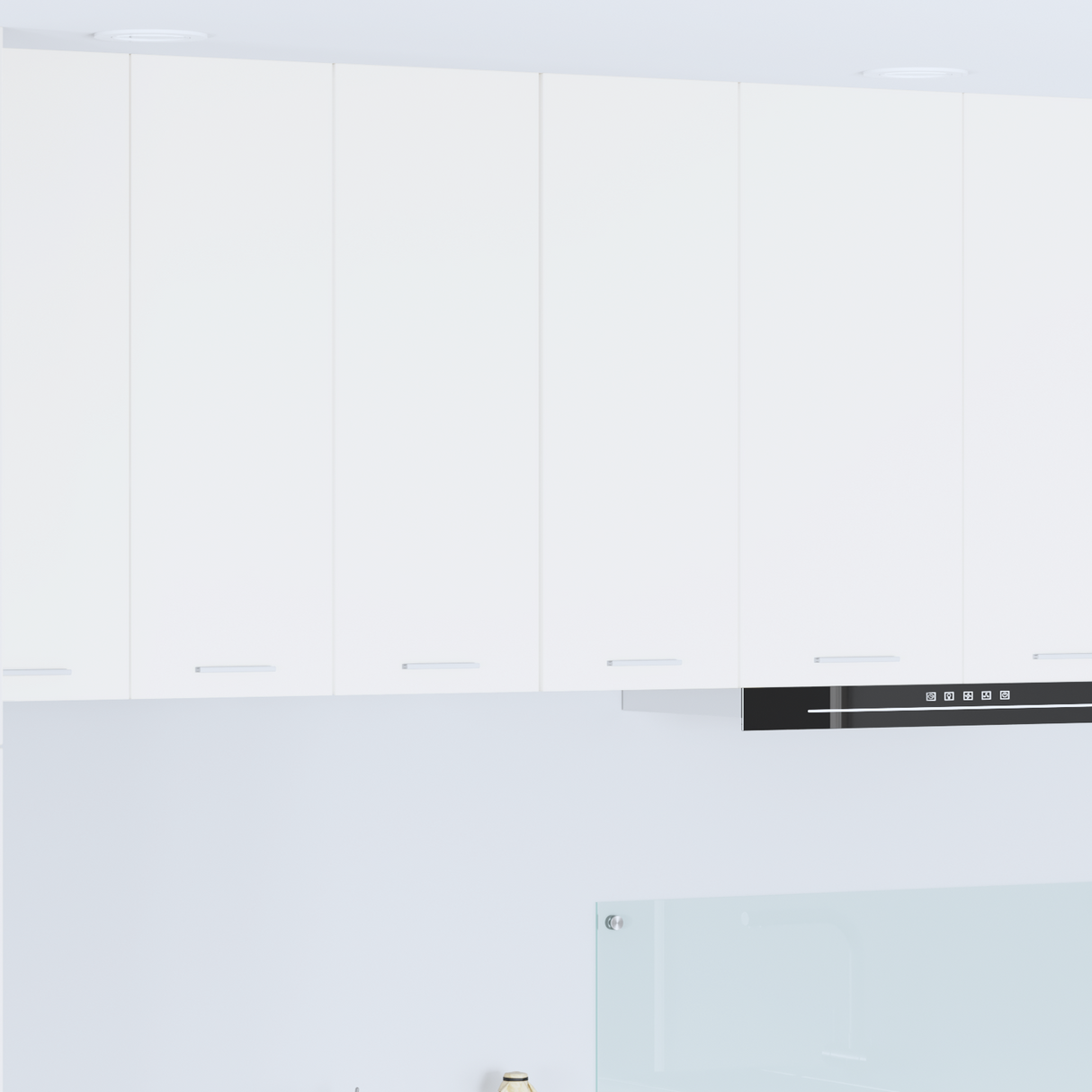 Hanging Cabinet with Door White 30 x 31 x 80 cm Engineered Wood
