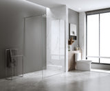 70x200cm Glass Shower Screen with Gunmetal Wall Channel and Square Pole &ndash; Sleek, Durable Bathroom Upgrade
