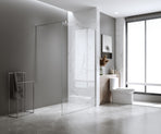 80x200cm Glass Shower Screen with Gunmetal Wall Channel and Floor Channel &ndash; Sleek, Durable Bathroom Upgrade