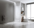 90x200cm Glass Shower Screen with Black Wall Channel &ndash; Sleek, Durable Bathroom Upgrade