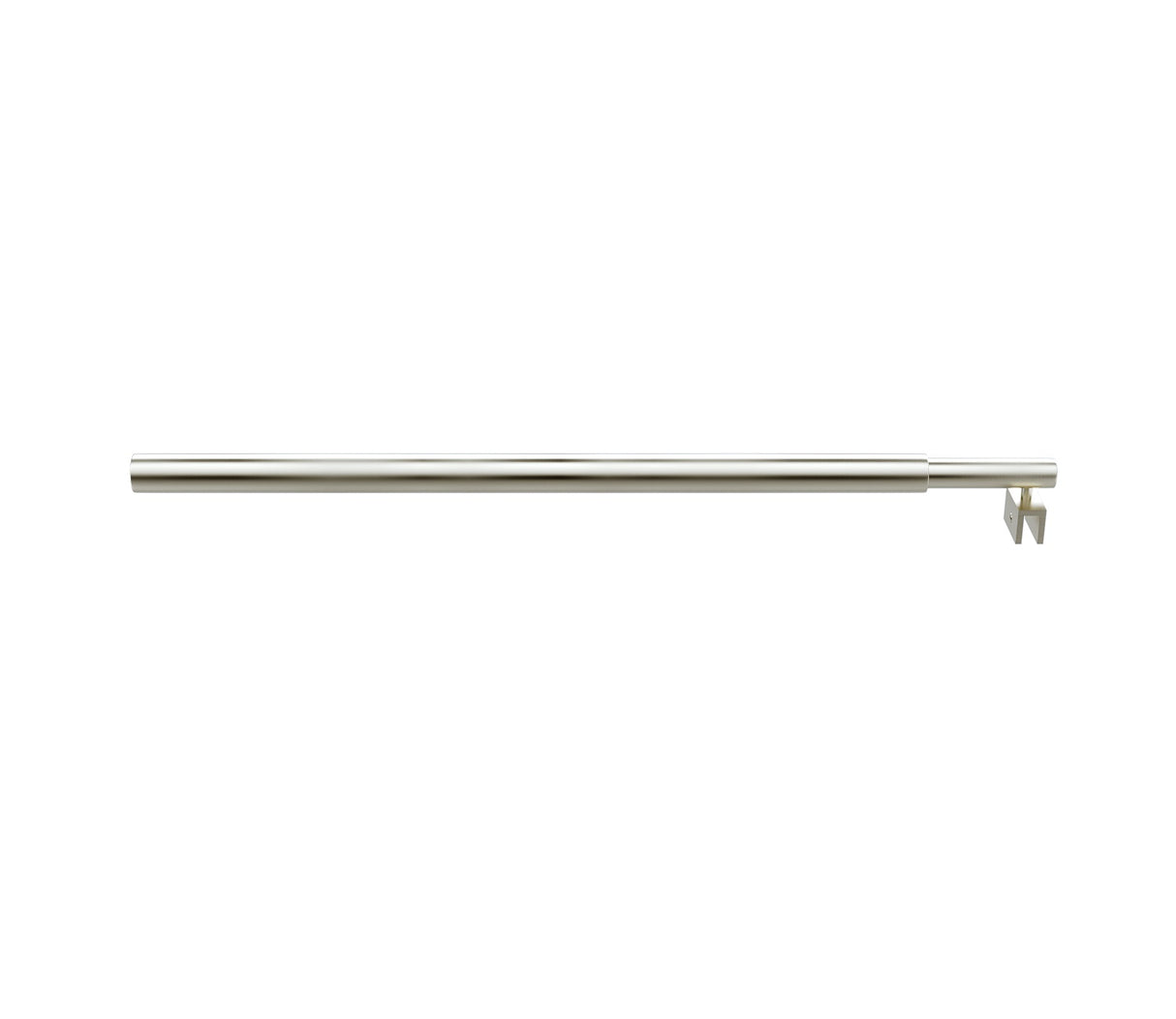 110x200cm Glass Shower Screen with Nickel Wall Channel and Round Pole &ndash; Sleek, Durable Bathroom Upgrade