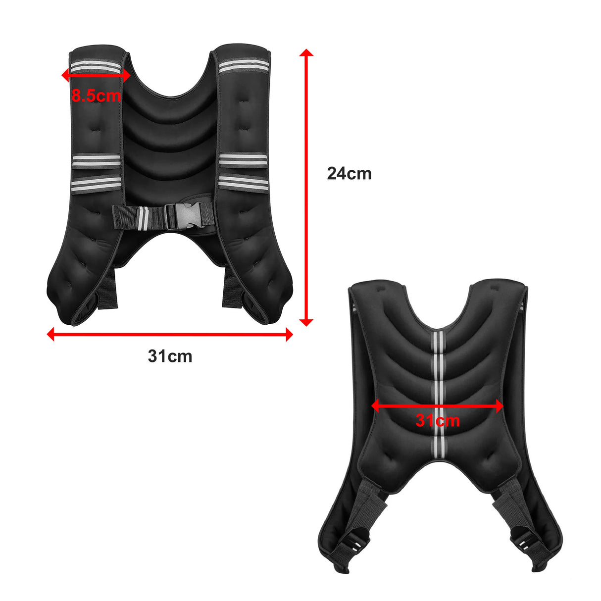 10KG Weighted Vest Top Gym Exercise Fitness Strength Sports Training Weight Loss
