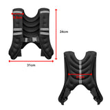10KG Weighted Vest Top Gym Exercise Fitness Strength Sports Training Weight Loss - Extra Image