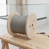 50m Stainless Steel Wire Rope Cable 5mm 316 A4 7x7 Balustrade Fence