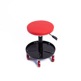 Rolling Shop Stool Mechanics Garage Stool Adjustable Work Seat Creeper - Top-Down View