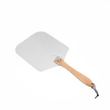 Pizza Peel Paddle w/ Foldable Handle for Baking Oven & Grill Aluminium - Front View
