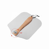 Pizza Peel Paddle w/ Foldable Handle for Baking Oven & Grill Aluminium - Top-Down View