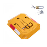 Parking Space Lock Folding Barrier Bollard - Close-Up Angle