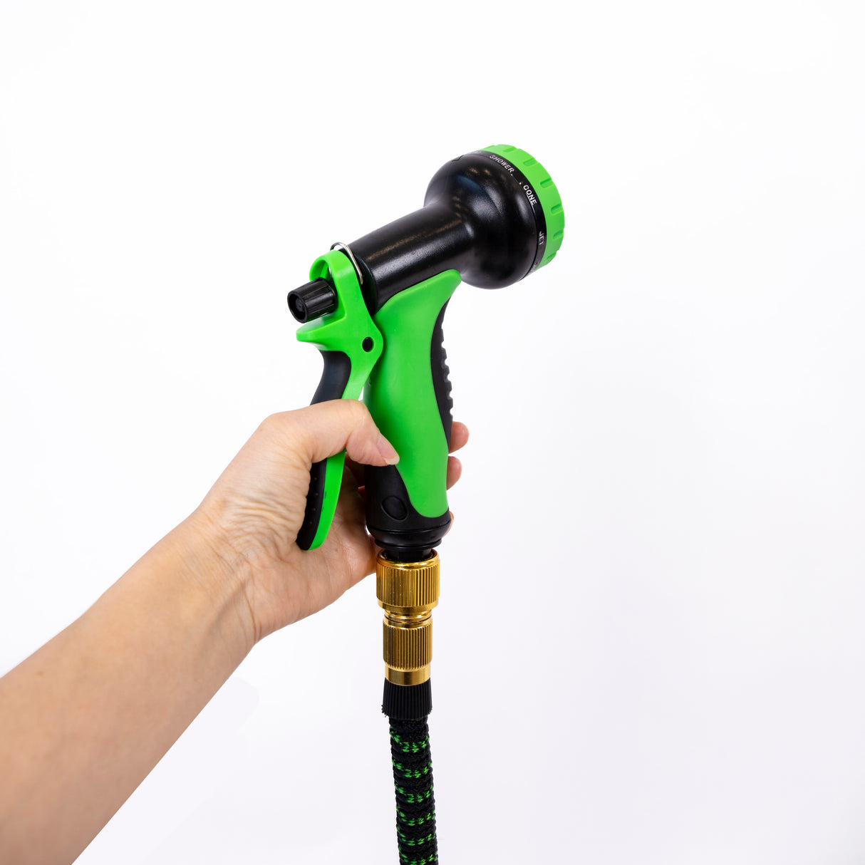 30m Heavy Duty Expandable Flexible Garden Hose with Water Spray Nozzle