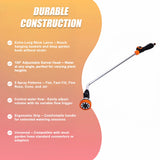 Garden Hose Lance Spray Long Reach 90cm Multi Gun Hanging - Top-Down View