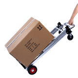 Hand Truck 2 in 1 Folding Dolly Cart 180kg Capacity Heavy Duty Aluminium - Side View