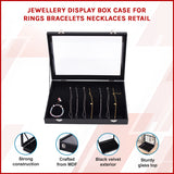 Jewellery Display Box Case for Rings Bracelets Necklaces Retail - 45-Degree Angle