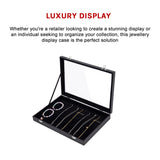 Jewellery Display Box Case for Rings Bracelets Necklaces Retail - Close-Up Angle
