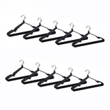 100x Metal Clothes Hangers Non Anti Slip Rubber Coated Wire Suit Coat Hanger - Front View