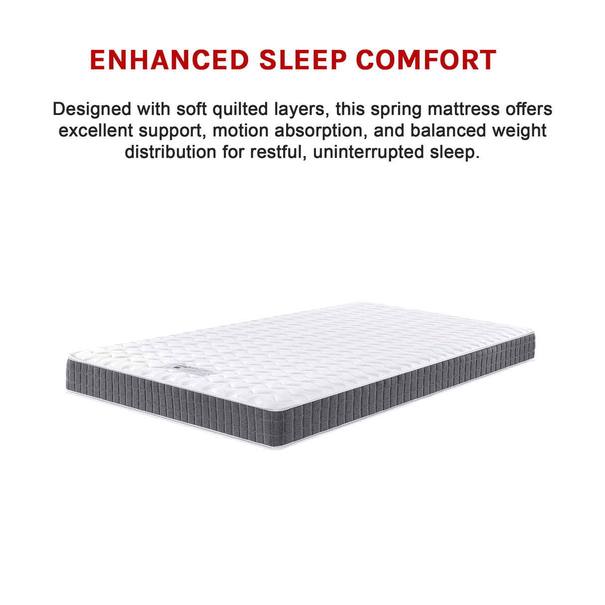 Double Memory Foam Mattress &ndash; OEKO-TEX&reg; Textile & CertiPUR-US&reg; Certified Foam