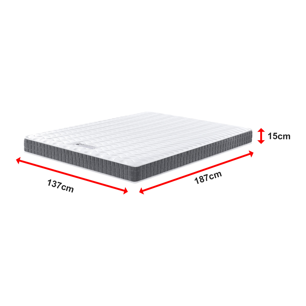 Double Memory Foam Mattress &ndash; OEKO-TEX&reg; Textile & CertiPUR-US&reg; Certified Foam