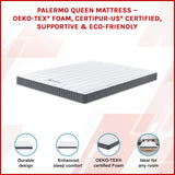 Double Memory Foam Mattress &ndash; OEKO-TEX&reg; Textile & CertiPUR-US&reg; Certified Foam - Side View