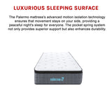 Single Euro Top Pocket Spring Mattress &ndash; Motion Isolation Comfort with CertiPUR-US&reg; Certified Foam Layers