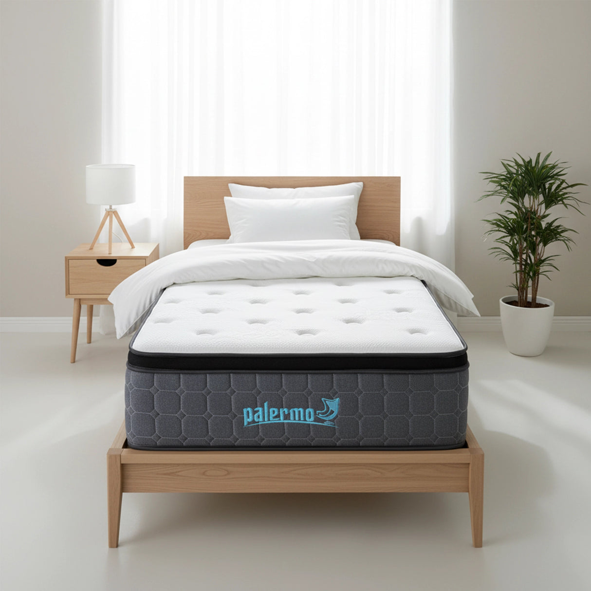 Single Euro Top Pocket Spring Mattress &ndash; Motion Isolation Comfort with CertiPUR-US&reg; Certified Foam Layers