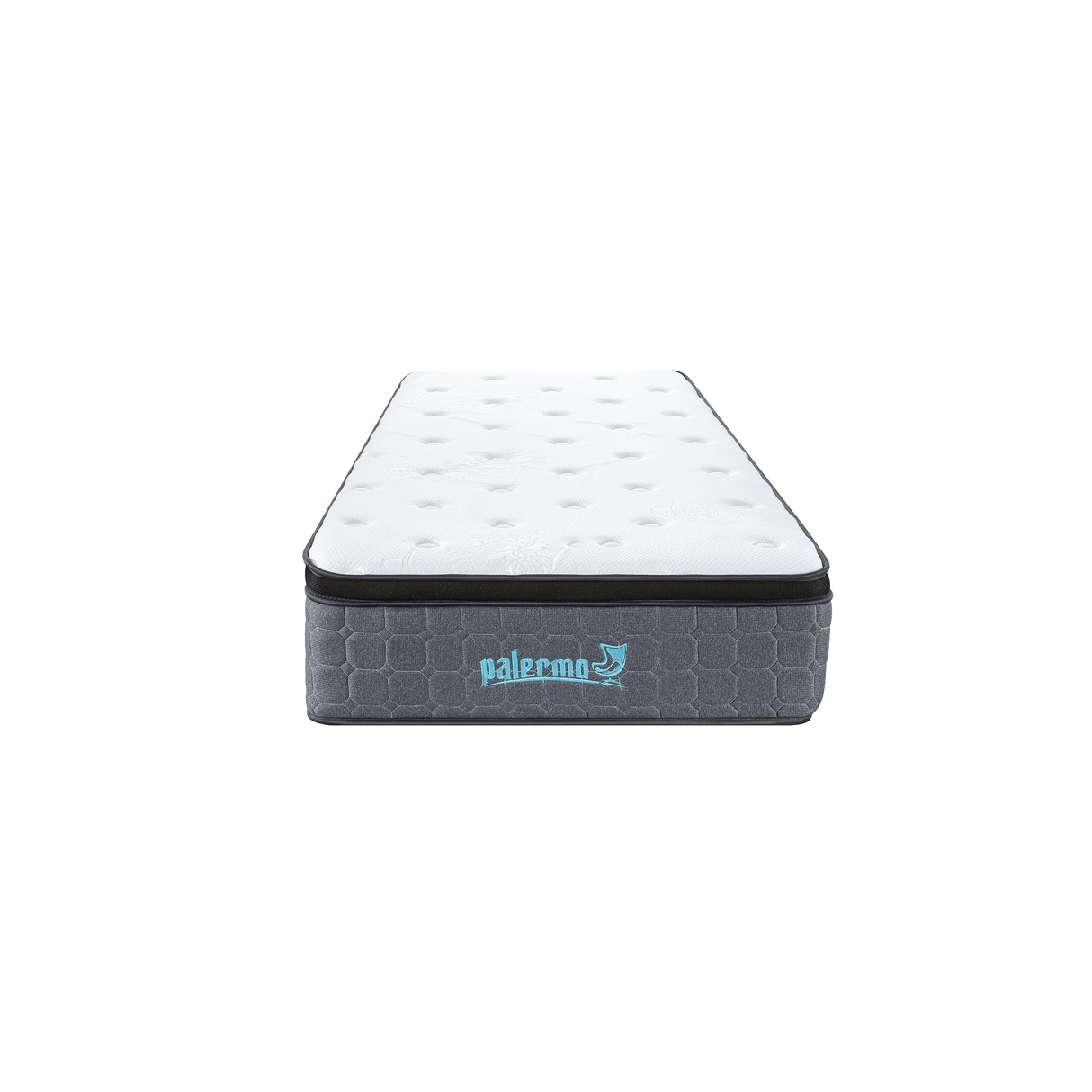 Single Euro Top Pocket Spring Mattress &ndash; Motion Isolation Comfort with CertiPUR-US&reg; Certified Foam Layers