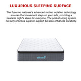 King Single Euro Top Pocket Spring Mattress &ndash; Motion Isolation Comfort with CertiPUR-US&reg; Certified Foam Layers