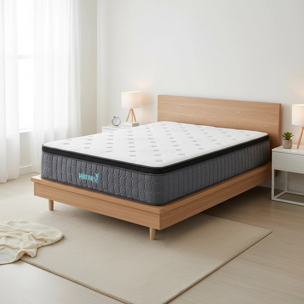 King Single Euro Top Pocket Spring Mattress &ndash; Motion Isolation Comfort with CertiPUR-US&reg; Certified Foam Layers