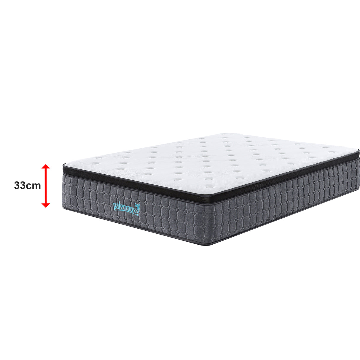 Double Euro Top Pocket Spring Mattress &ndash; Motion Isolation Comfort with CertiPUR-US&reg; Certified Foam Layers