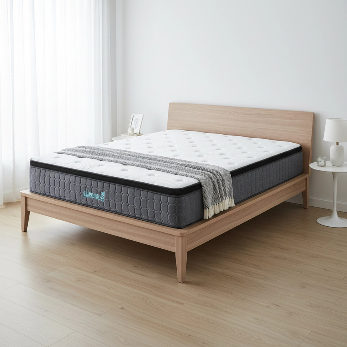 Double Euro Top Pocket Spring Mattress &ndash; Motion Isolation Comfort with CertiPUR-US&reg; Certified Foam Layers