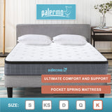 King Euro Top Pocket Spring Mattress &ndash; Motion Isolation Comfort with CertiPUR-US&reg; Certified Foam Layers - Extra Image