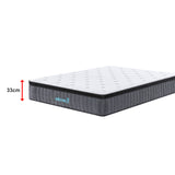 King Euro Top Pocket Spring Mattress &ndash; Motion Isolation Comfort with CertiPUR-US&reg; Certified Foam Layers