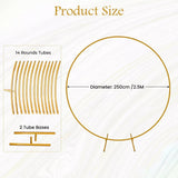 250cm Round Balloon Arch Frame Stand Gold