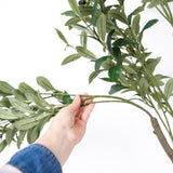 150cm Artificial Olive Tree &ndash; Tall Realistic Faux Green Indoor Plant for Home & Office - Front View