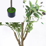 150cm Artificial Olive Tree &ndash; Tall Realistic Faux Green Indoor Plant for Home & Office