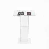120cm Acrylic Podium Stand Transparent - Top-Down View