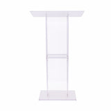 120cm Acrylic Podium Stand Transparent