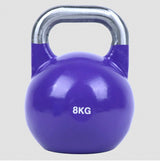 8kg Pro-Grade Steel Kettlebell &ndash; Heavy Duty Strength Training - Side View