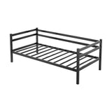 Single Daybed Metal Frame Sofa Premium Black Day Bed Steel Support - Top-Down View