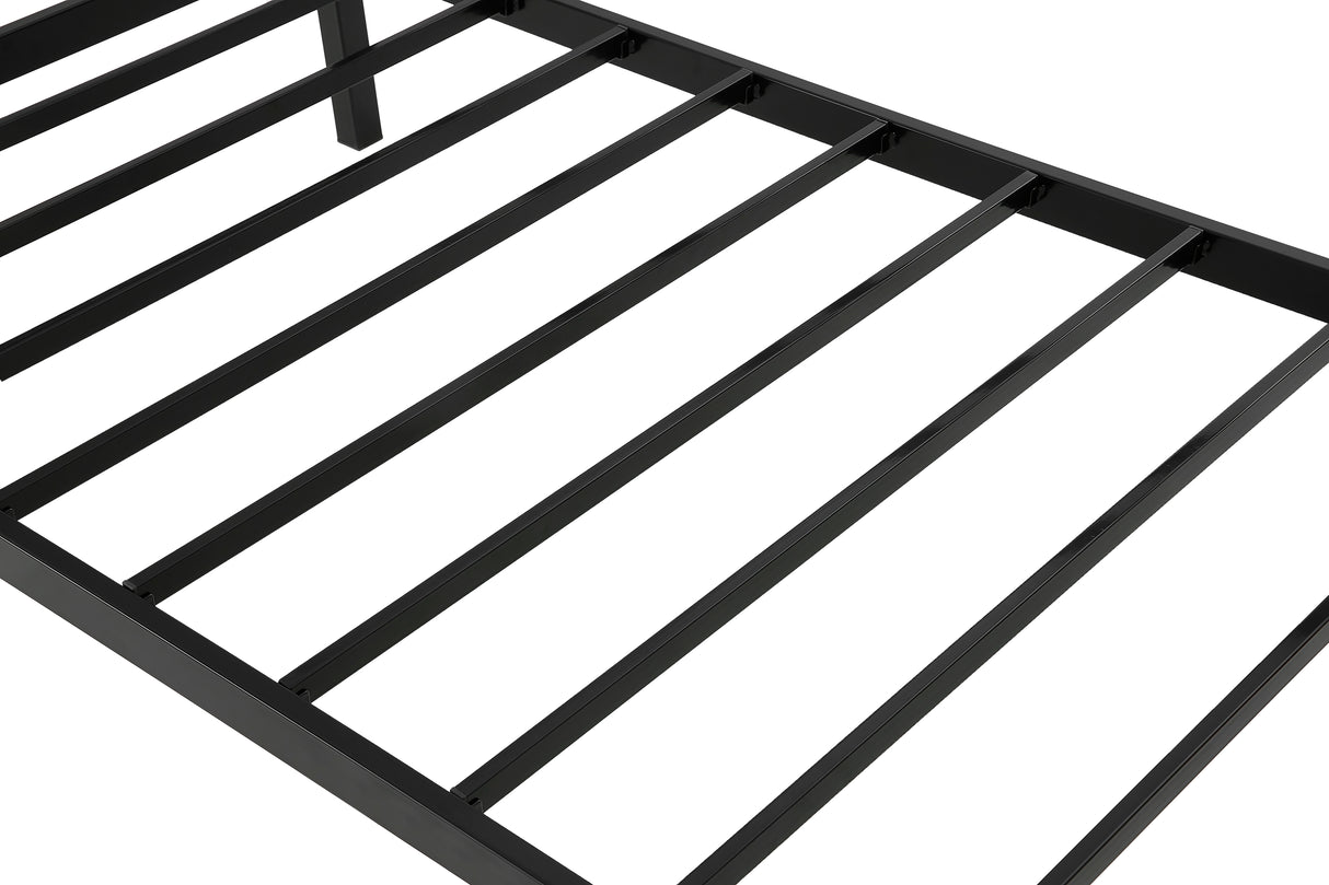 Single Daybed Metal Frame Sofa Premium Black Day Bed Steel Support