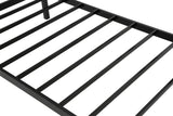 Single Daybed Metal Frame Sofa Premium Black Day Bed Steel Support - 45-Degree Angle