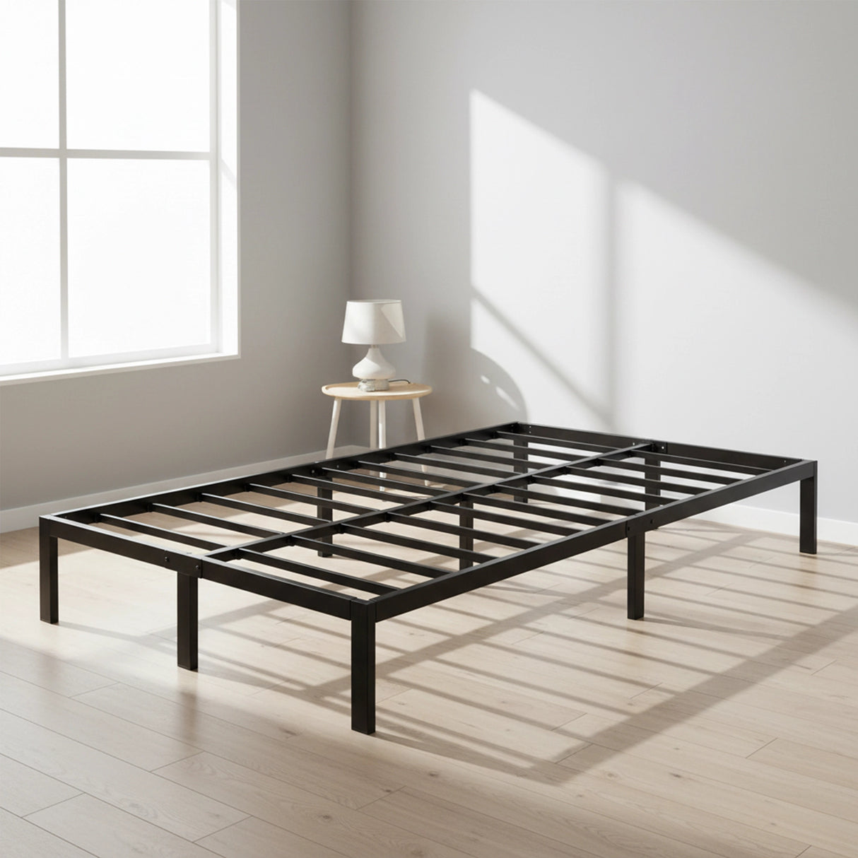 Queen Full Metal Bed Frame Base &ndash; Sturdy Steel Bed Base for Australian Mattress
