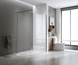 Glass Shower Screen Round Stabilising Pole in Black
