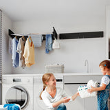 Collapsible Laundry Drying Rack &ndash; Wall Mounted Clothes Airer for Indoor or Outdoor