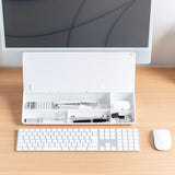 Glass Desktop Buddy Whiteboard Office Writing Desk - Side View