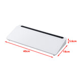 Glass Desktop Buddy Whiteboard Office Writing Desk - Low Angle