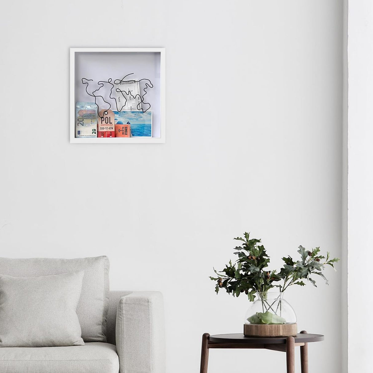 Explorer Memory Box Keepsake Picture Frame Wall Table